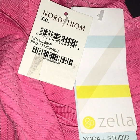 Zella Yogista Sheer Open Back Tank Top Workout Tee - Picture 7 of 7